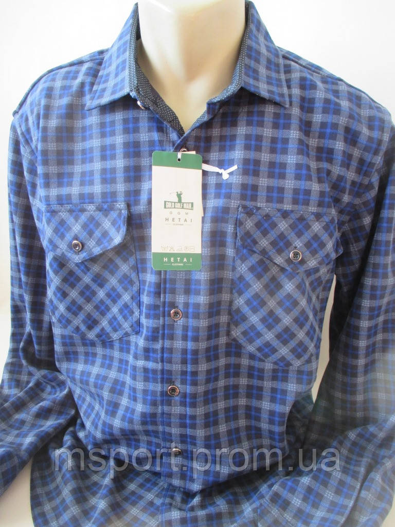 Чоловічі сорочки на флісовій підкладці., фото 1