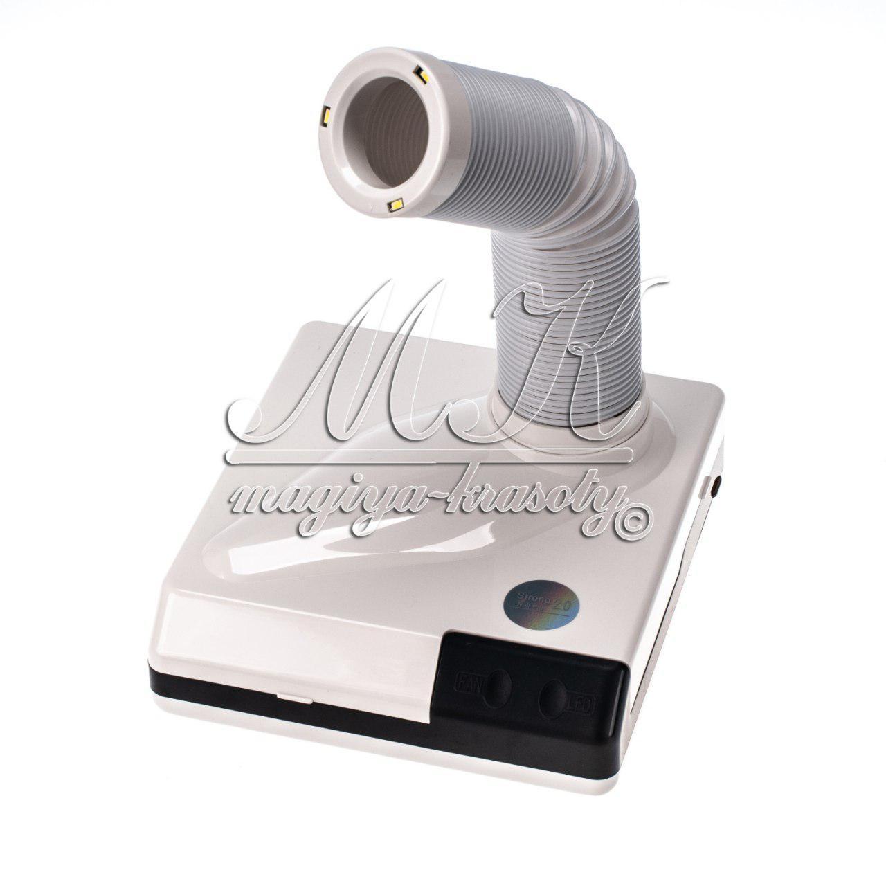 Витяжка для манікюру DUST COLLECTOR STRONG SUCTION 60W (біла, рожева)