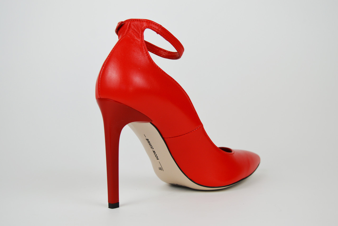 Туфли красные на шпильке Bravo Moda 1633 40 размер - фото 4 - id-p812702535