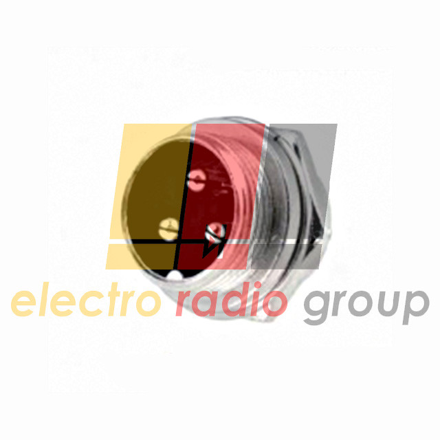 Роз'єм mic 333 mini, "штекер", монтажний, 3pin, діам.-12мм