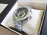 Годинник наручний жіночий годинник срібло+чорний циферблат, фото 4