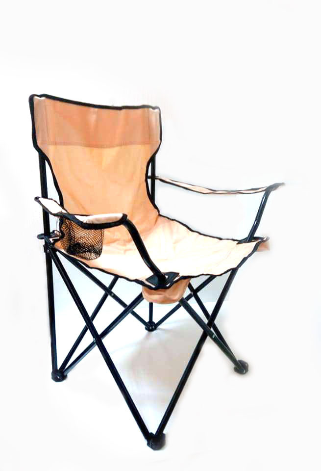 Розкладне крісло павук з підсклянником B15701 помаранчеве, фото 1