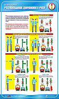 Стенд. Безпека руху. Регулювання дорожнього руху. 0,6х1,0. Пластик