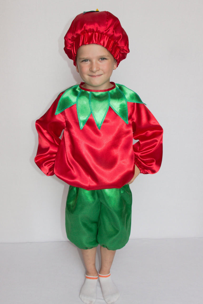 Карнавальний костюм Помідора на ранок для хлопчика 3-6 років