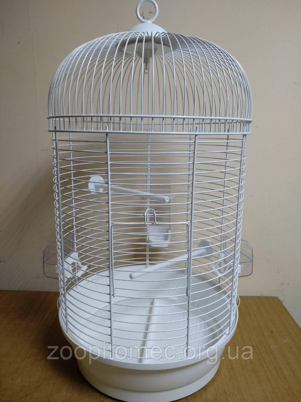 Клетка круглая белая для попугаев JULIA 3 INTER ZOO (Интер Зоо), 35*35 ...