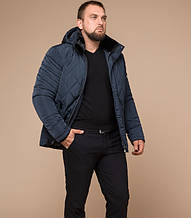 Чоловіча зимова куртка на тинсулейте 46, світло-синій