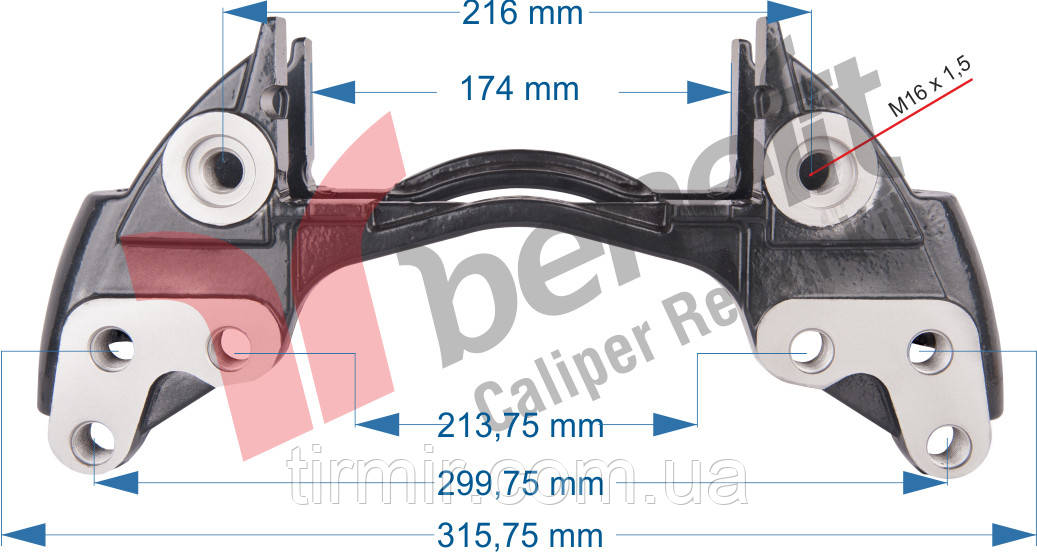10529 Скоба тримач супорту Knorr SN5, K000358, 0004211606, фото 1