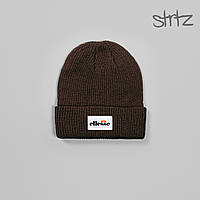 Шапка Ellesse Fisherman Beanie, зимняя теплая, цвет коричневый