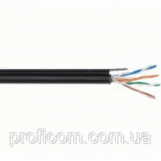 КВППт (100) 4х2х0,51 (U/UTP cat.5Е) зовнішньо. трос, фото 1