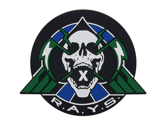Нашивка X-Rays PVC - Green [Emerson] (для страйкболу), фото 1