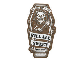 Нашивка Kill All Sweet PVC - Brown [Emerson] (для страйкболу)