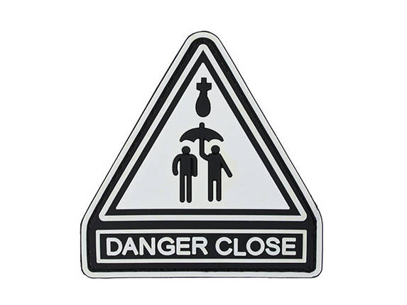 Нашивка DANGER CLOSE PVC [8FIELDS], фото 2