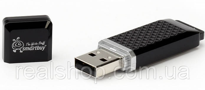 Накопичувач USB 2.0 32 GB SmartBuy Quartz series Black
