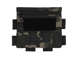Mały panel administracyjny MOLLE - MULTICAM BLACK [8FIELDS]