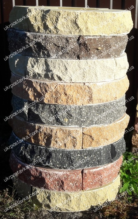 Рваный кирпич LAND BRICK фасонный круглый