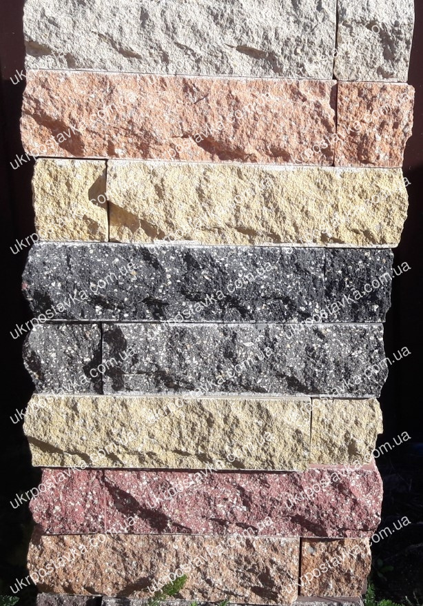 Облицовочный рваный кирпич LAND BRICK половинка брусок