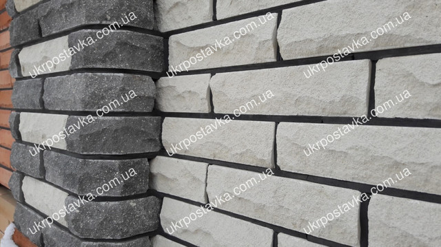 Белый кирпич рваный облицовочный