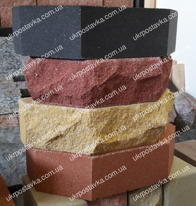 Угловой кирпич фасонный для заборов