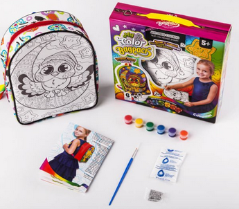 Рюкзак дитячий модний.Дитячий рюкзак розмальовка.Дитяча творчість і малювання.