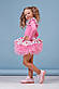 Дитячий гарний костюм для дівчинки-трійка "Cool baby" рожевий, 2-4 роки, фото 4