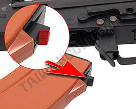 Бункерний магазин для АК "Вафля" (500 кульок) — Black [CYMA] (для страйкболу), фото 4