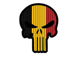 Нашивка Flag Skull BELGIUM [8FIELDS] (для страйкболу)