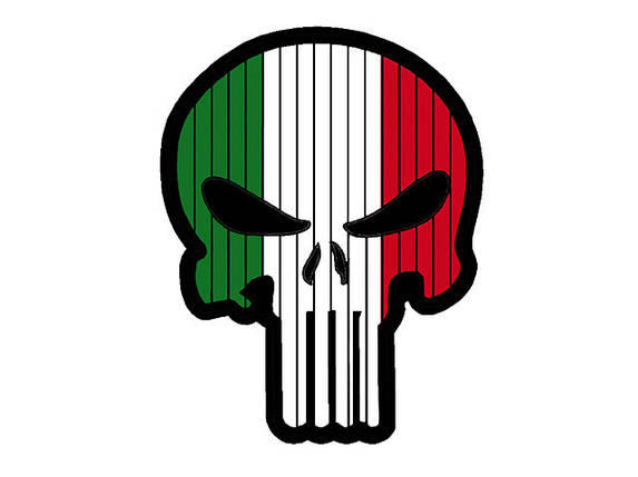 Нашивка Flag Skull ITALY [8FIELDS] (для страйкболу), фото 1