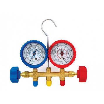 Манометричний колектор двохвентильний для заправки фреону R134a HESHITOOLS HS-C1051B