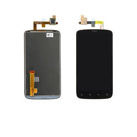 Дисплей HTC Z710е Sensation 4G з чорним тачскріном, фото 1
