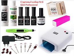 Стартовий набір для манікюру з фрезером, GGA Professional №6