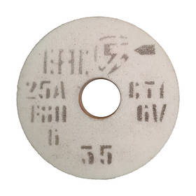 Круг для электроточил електрокорунд білий 25А