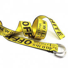 Ремінь на Пояс Off-White Belt Офф Вайт 150 см Жовтий, фото 4
