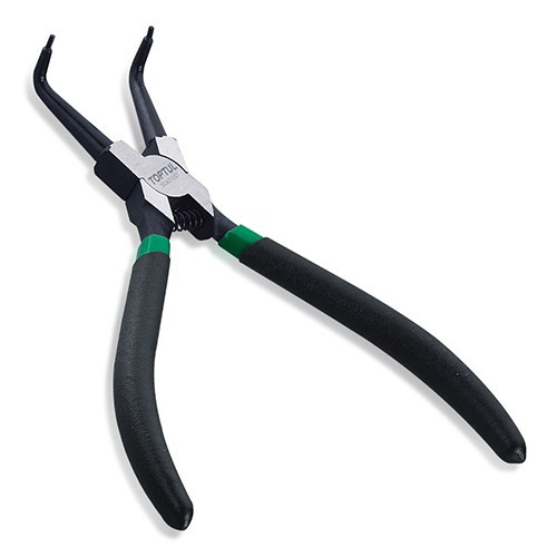 Круглогубці для зняття стопорних кілець 9" (стиск загнуті) TOPTUL DCAC1209, фото 1