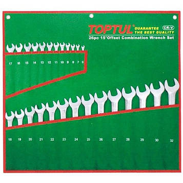 Набір ключів комбінованих 26 шт. 6-32 TOPTUL GAAA2604