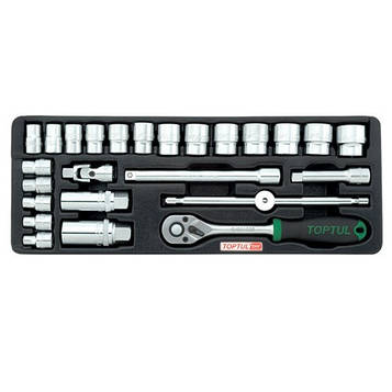 Набір інструменту 3/8" 25ед. (в ложементі) TOPTUL GCAT2501