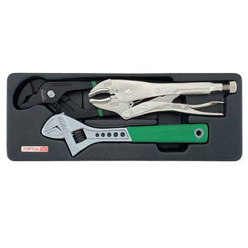 Набір інструменту комбінований (в ложементі) TOPTUL GBAT0301