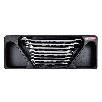 Набір ключів комб. з тріскачкою 8-19мм 8ед. (в ложементі) TOPTUL GAAT0817