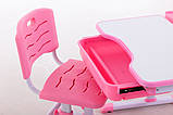 Комплект Парта та стілець-трансформери Funkids M7038 Pink+Підставка для книг!, фото 4