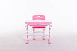 Комплект Парта та стілець-трансформери Funkids M7038 Pink+Підставка для книг!, фото 5