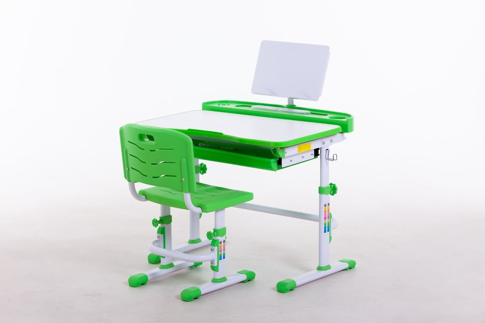Комплект Парта та стілець-трансформери Funkids М8045Green+Підставка для книг!, фото 1