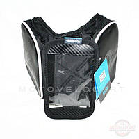 Велосипедная сумка на раму (для инструмента и смартфона 4.8" , водонепроницаемая, чёрная,ROSWHEEL) (#MD),