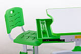 Комплект Парта та стілець-трансформери Funkids М9047Green+ ЛАМПА!+Підставка для книг!, фото 3