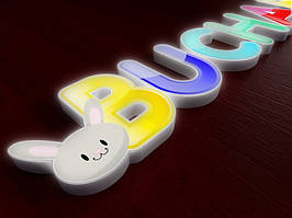 Объемные светящиеся буквы с фотопечатью, h-200мм Ташута  (11-13013-01)