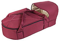 Люлька переноска для новонароджених малюків Babyroom з твердим дном бордо