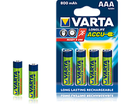 Аккумулятор ACCU Varta 4 AAA 800 mAh R2U HR03 (предзаряженные)