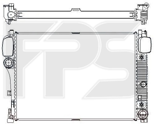 Радіатор охолодження Mercedes S-Class W221 (05-)
