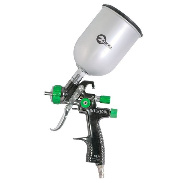 Пневматичний фарборозпилювач LVLP GREEN NEW INTERTOOL PT-0131