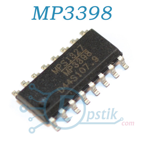 MP3398, PWM контролер з LED індикацією, SOP16