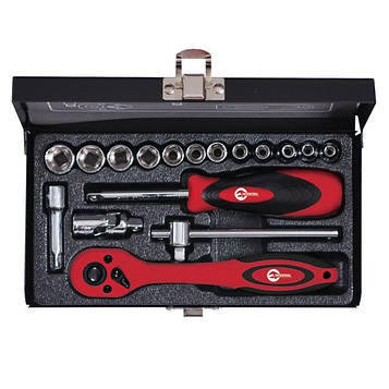 Набір інструменту 1/4", 17ед. INTERTOOL ET-6017