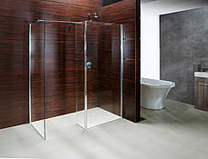 Стінка Walk-In 90*190см, загартоване прозоре скло 8мм Арт. 18-08-90, фото 6